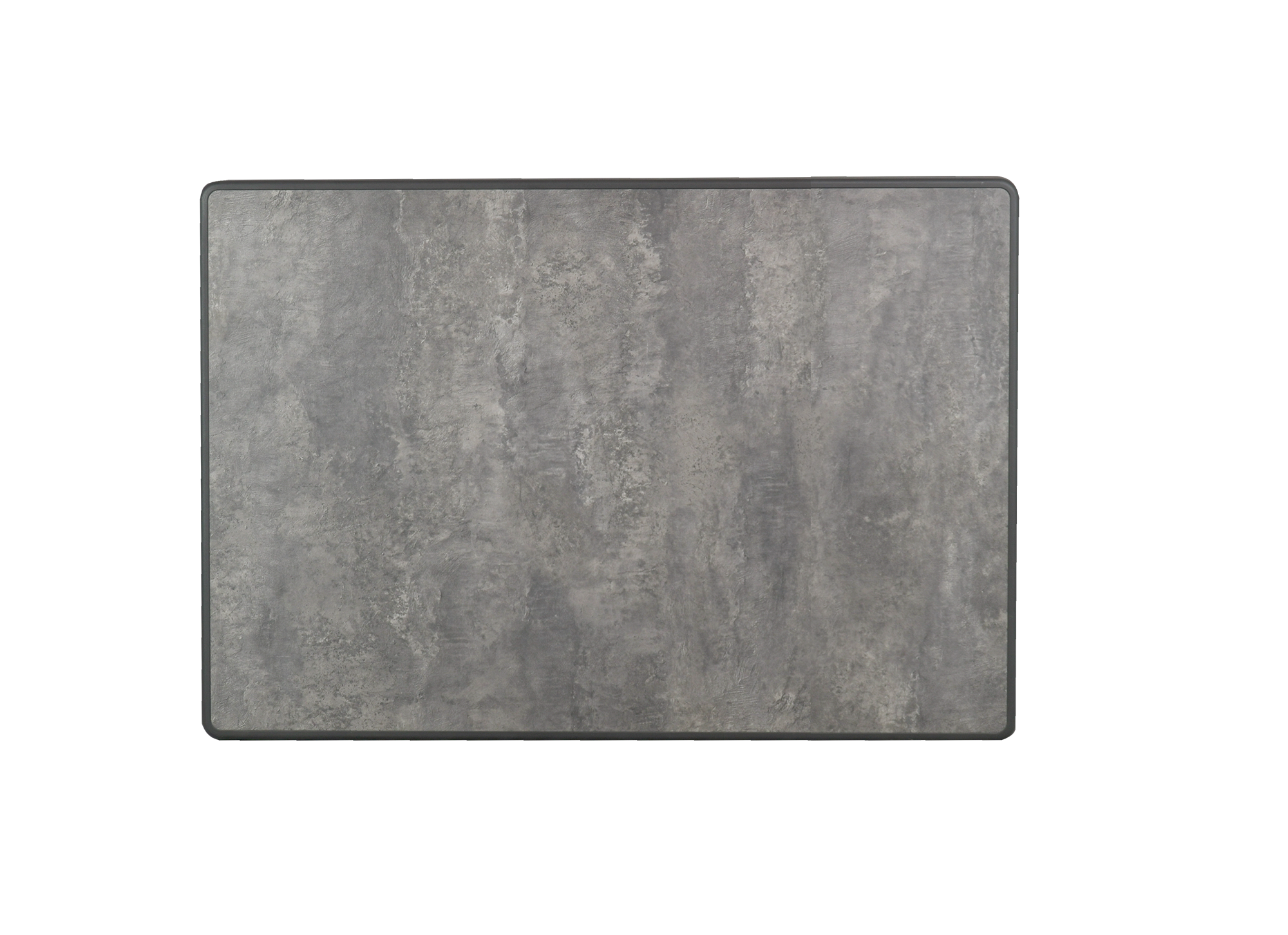 Graue Steinplatte in rechteckiger Form