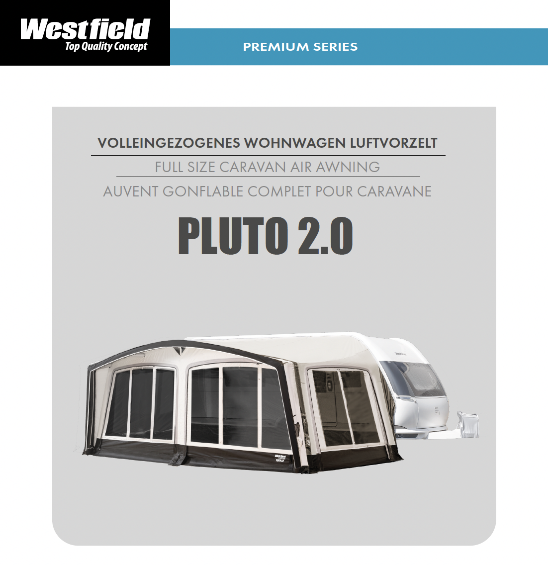 Westfield Pluto 2.0 Wohnwagen Luftvorzelt