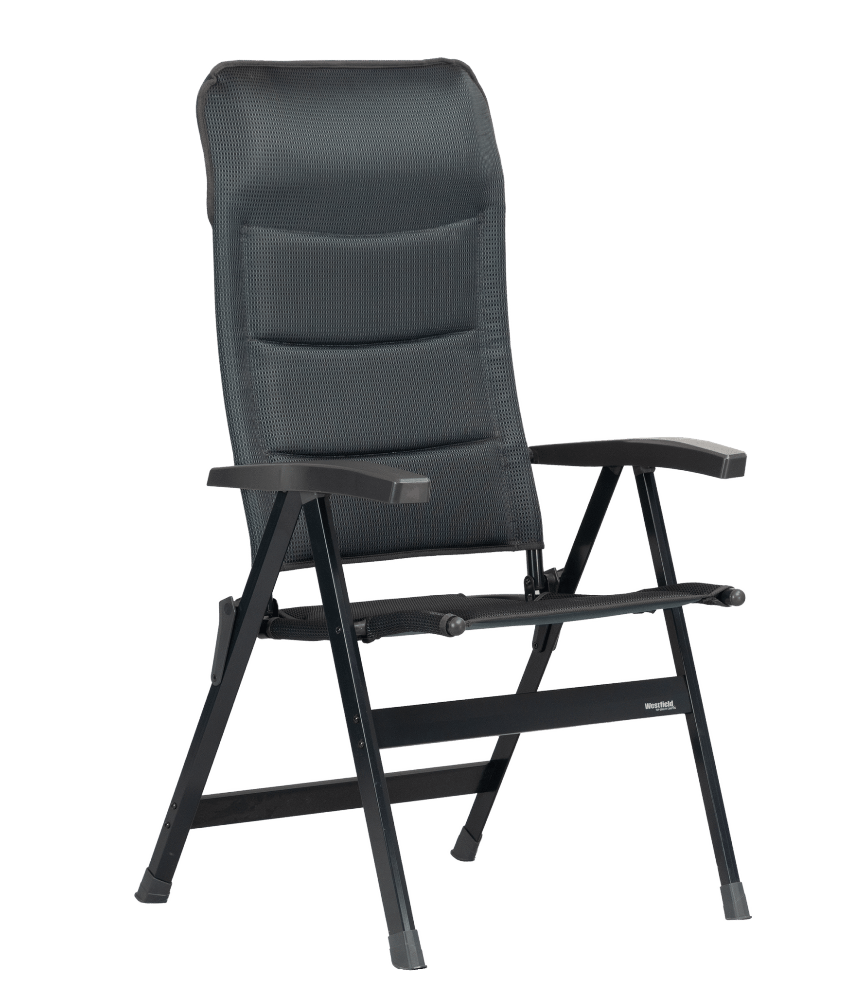 Der Stuhl MAJESTIC ist mit verbessertem extra soft 2 tone DuraDore® 2D Material ausgestattet. Der verstärkte, pulverbeschichtete Aluminiumrahmen hat speziell geformte Aluminiumprofile, die für ein optimales Packmaß sorgen.